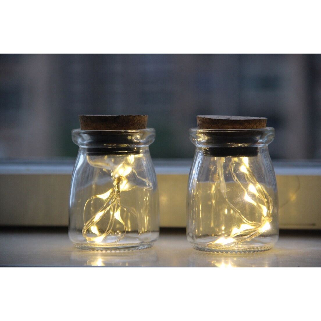 950021  10 LED MINI COPPER WIRE JAR