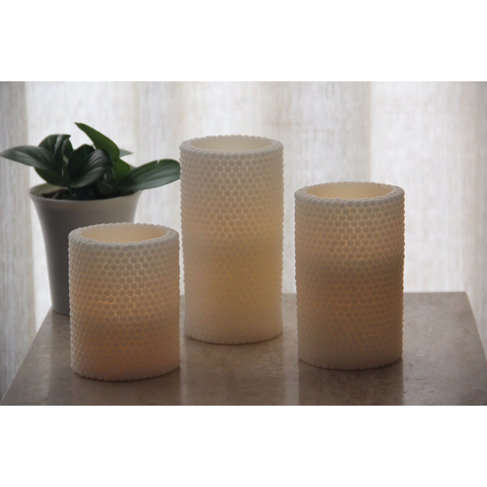 62030031 SET OF 3 GRAIN RELIEF CANDLES