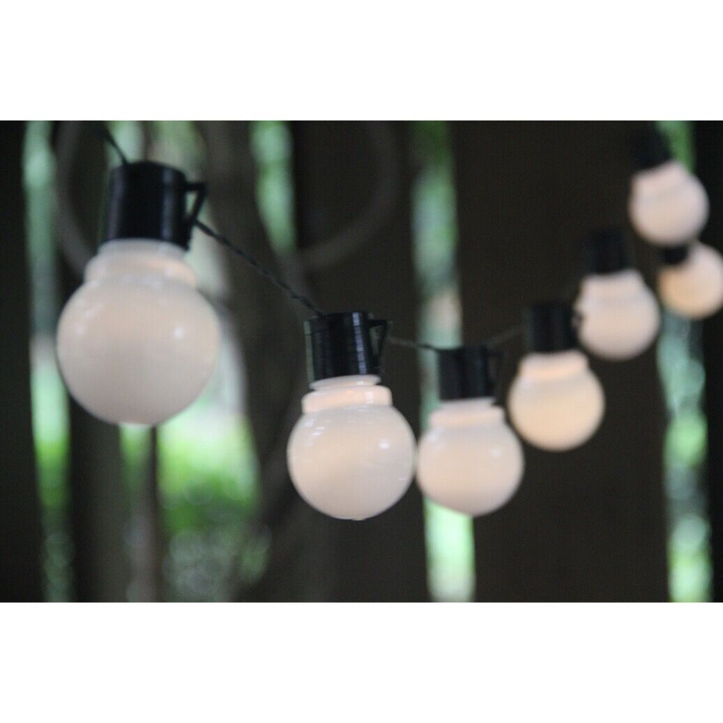 960053 20 LEDS SOLAR PPWERED NIGHT BULB STRING LIGHTS