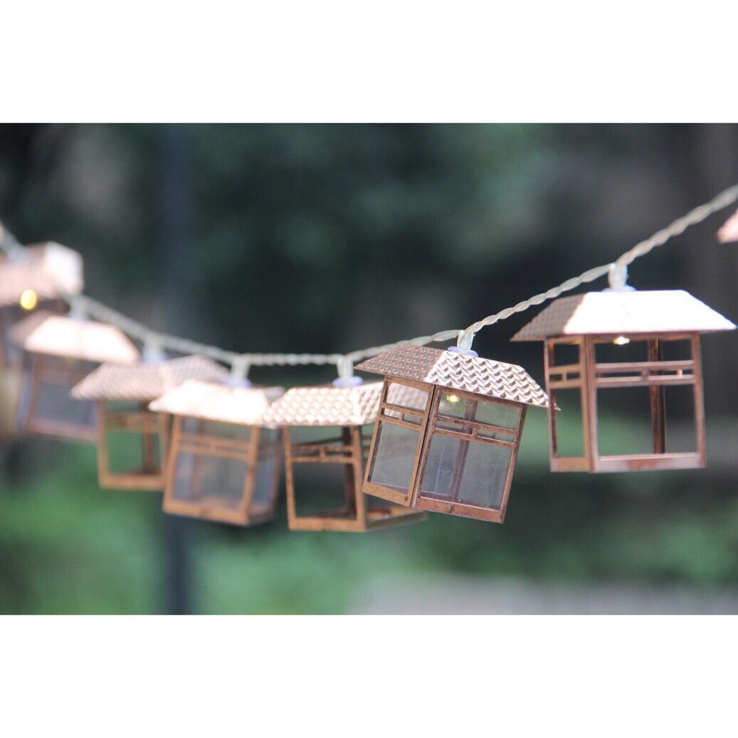 960082 10 LEDS METAL HOUSE STRING LIGHTS
