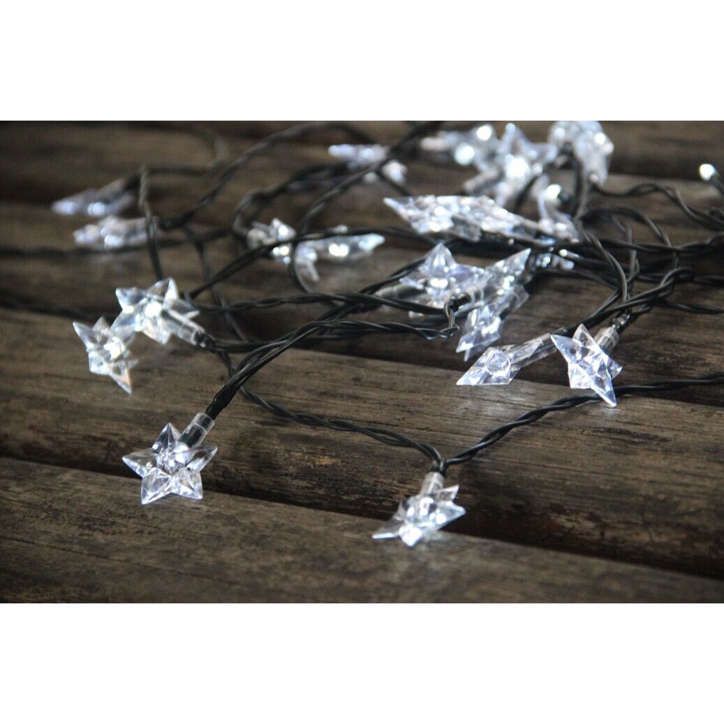 960085 50 LEDS STARS STRING SOLAR LIGHTS