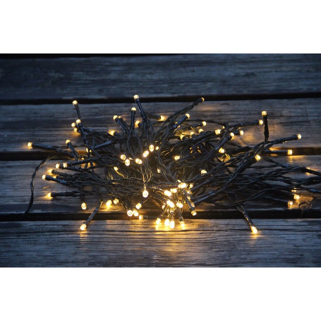960086 100 LEDS SOLAR PANEL OUTDOOR STRING LIGHTS