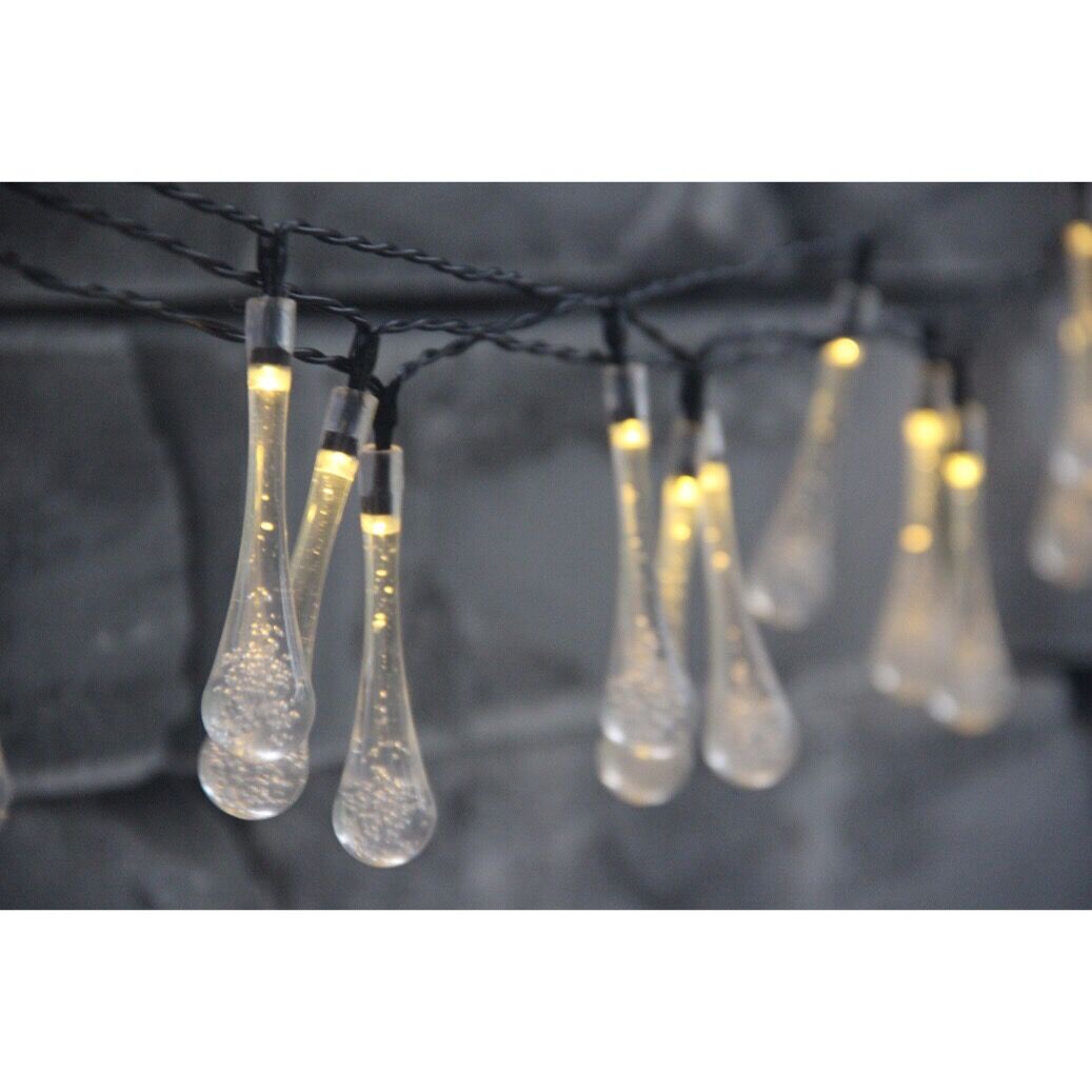 960108 10 LEDS PLASTIC STRIP SOLAR STRING LIGHTS