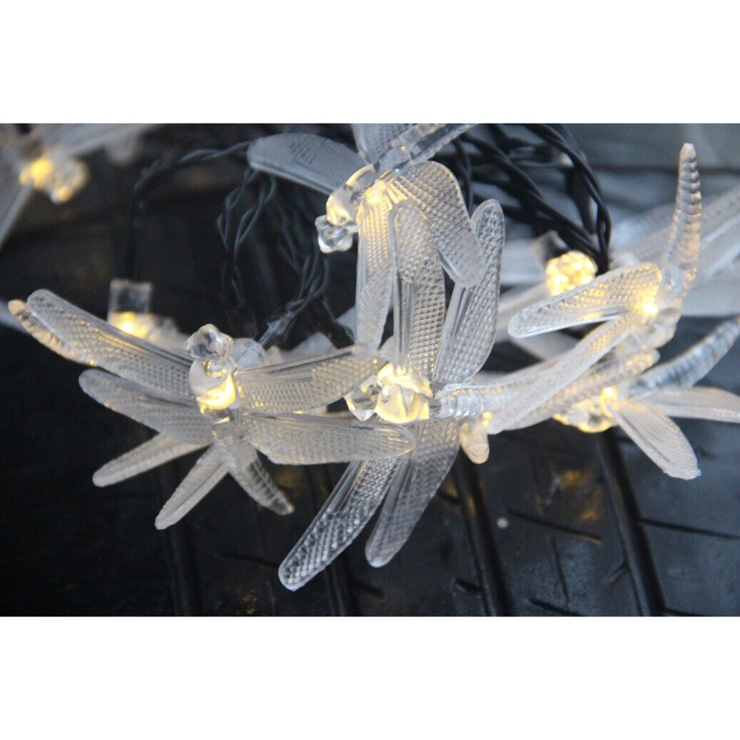 960109 50 LEDS DRAGONFLY SOLAR STRING LIGHTS