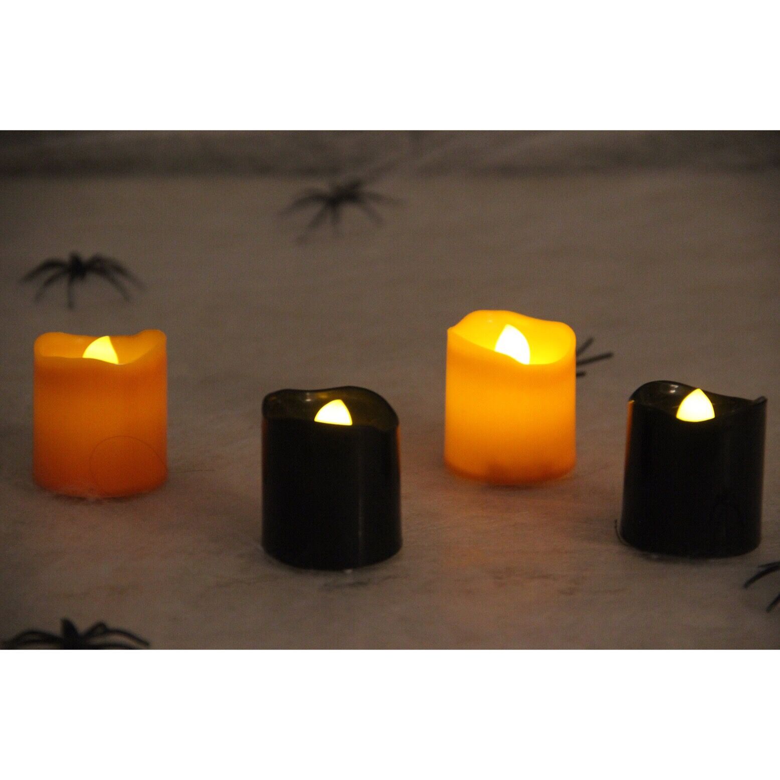 71040014 SET 4 OF HALLOWEEN TEA LIGHTS