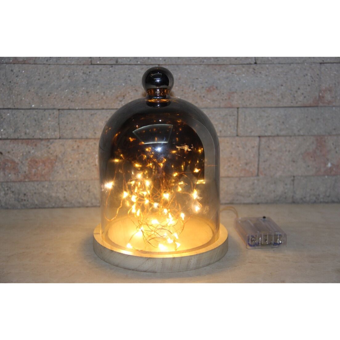 950047 DARK GREY FADING COLOR GLASS DOME LIGHT