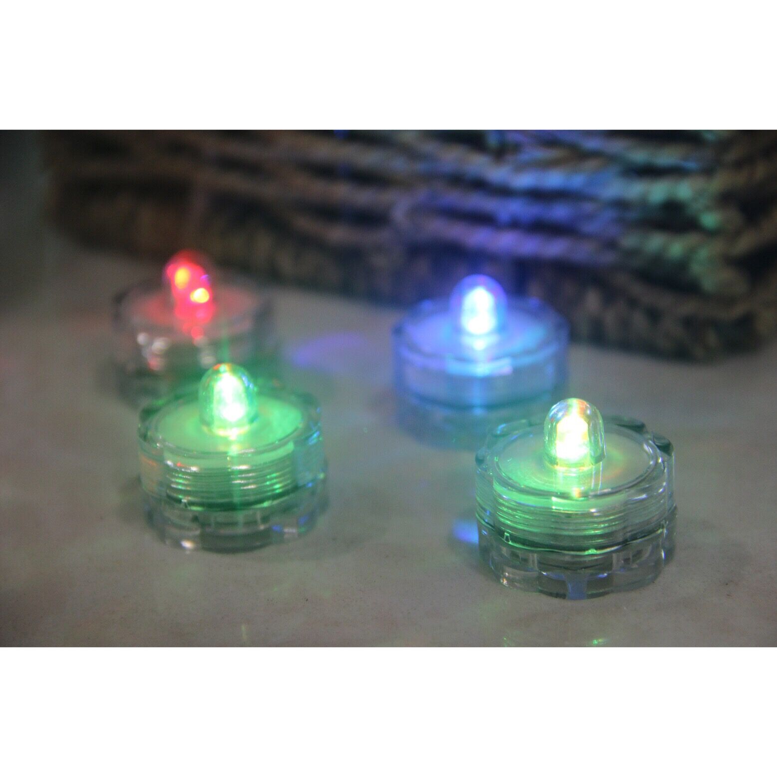 71060025CC SET 6 OF SUBMERSIBLE LED TEA LIGHTS