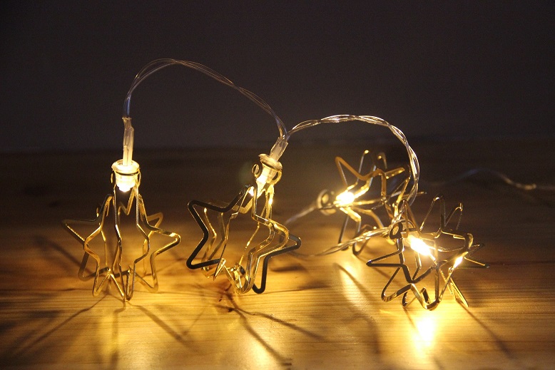 960158 10 LED METAL STATS STRING LIGHT