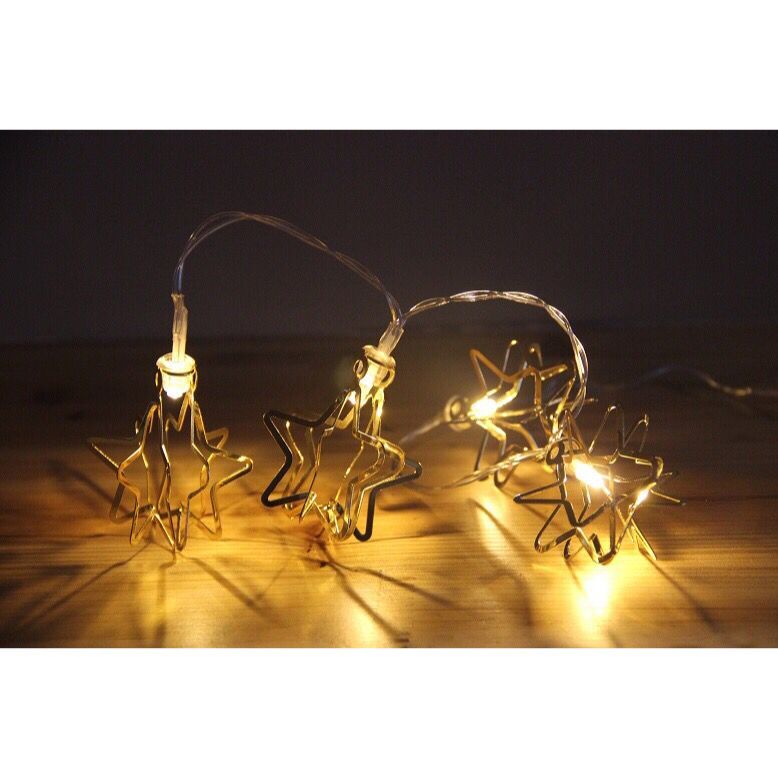 960158 10 LED METAL STATS STRING LIGHT