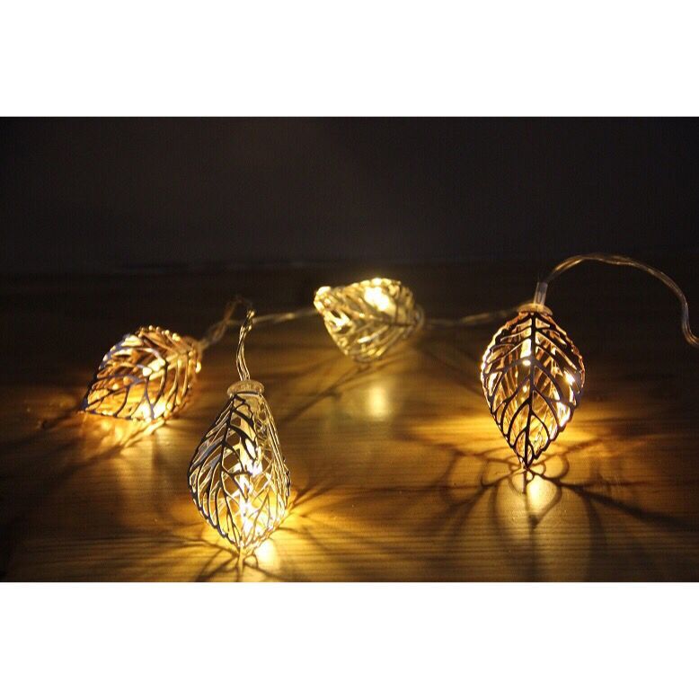 960159 10 LED METAL FLOWER STRING LIGHT