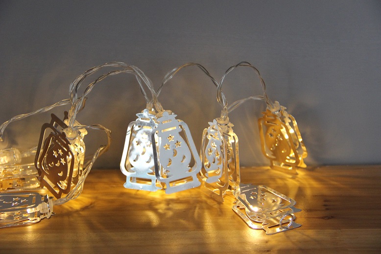 960162 10 LED METAL TINY LANTERNS STRING LIGHT