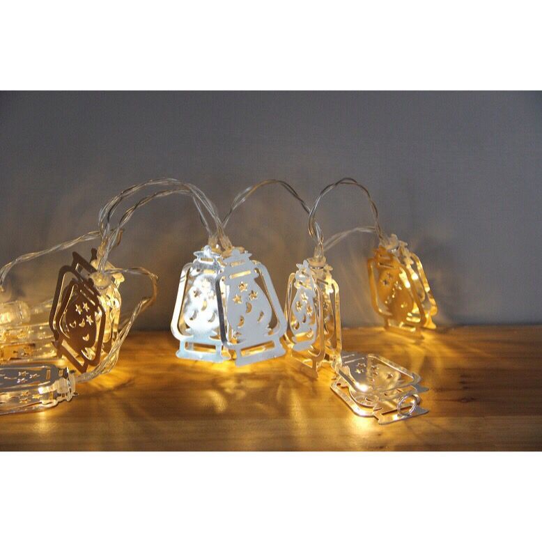 960162 10 LED METAL TINY LANTERNS STRING LIGHT