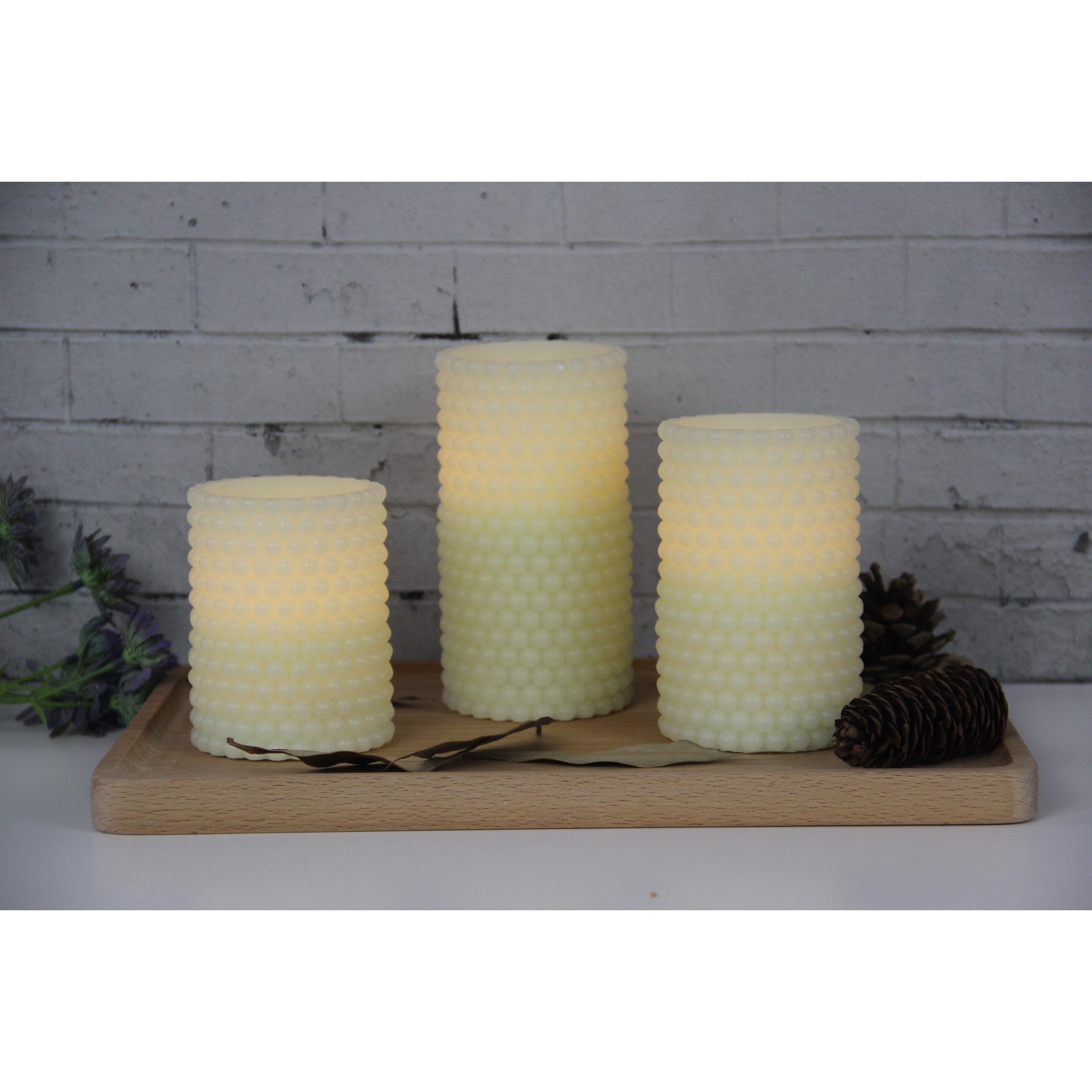 62030031 SET OF 3 GRAIN RELIEF CANDLES