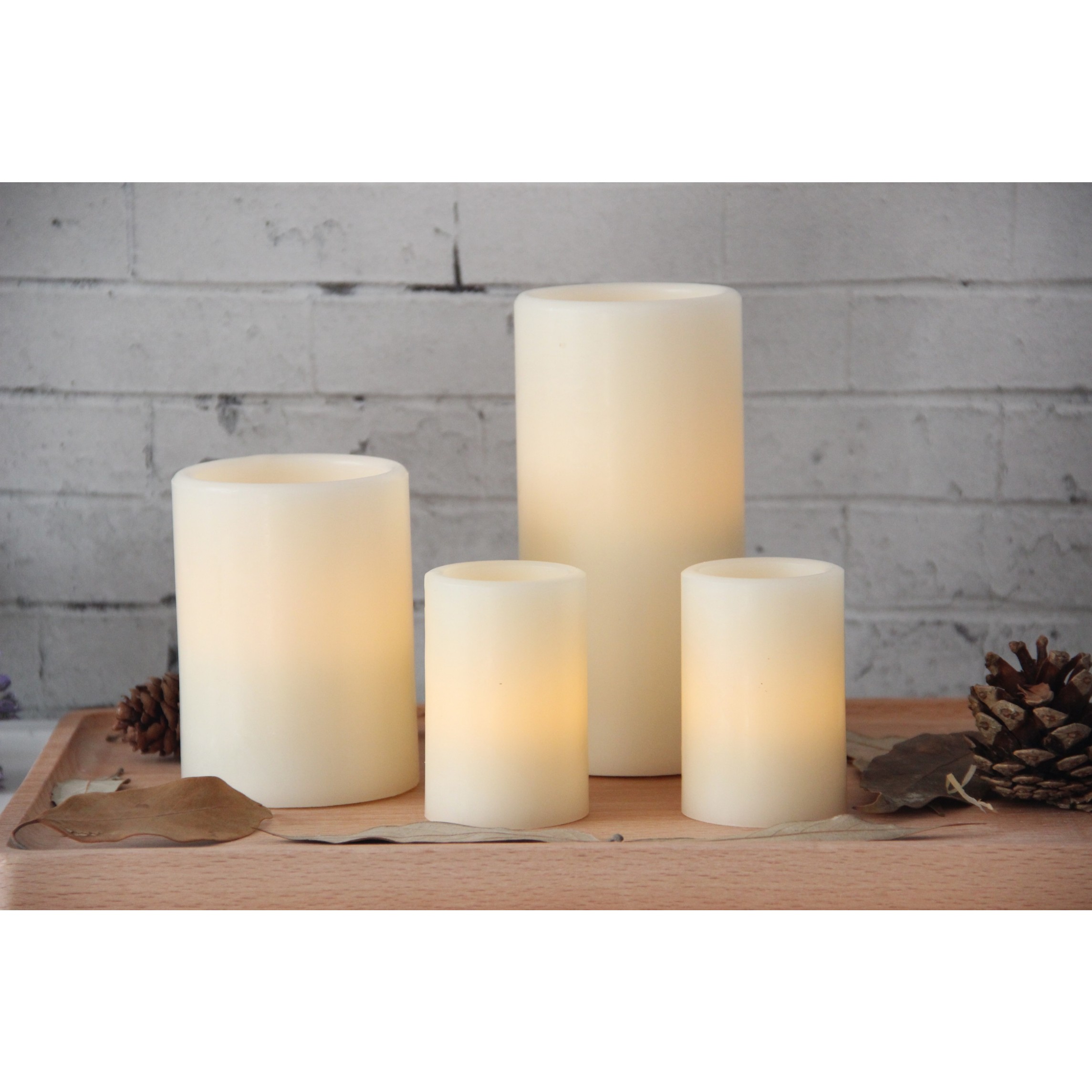 65040001 SET OF 4 FLAMELESS LED WAX CANDLES