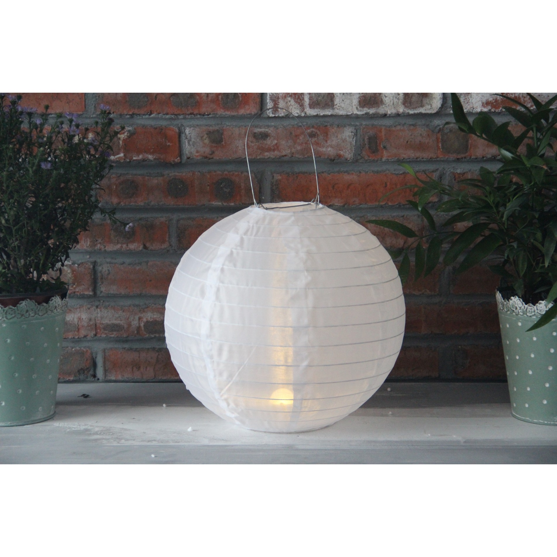 920006 FABRIC LANTERN WITH SMD LED LIGHT