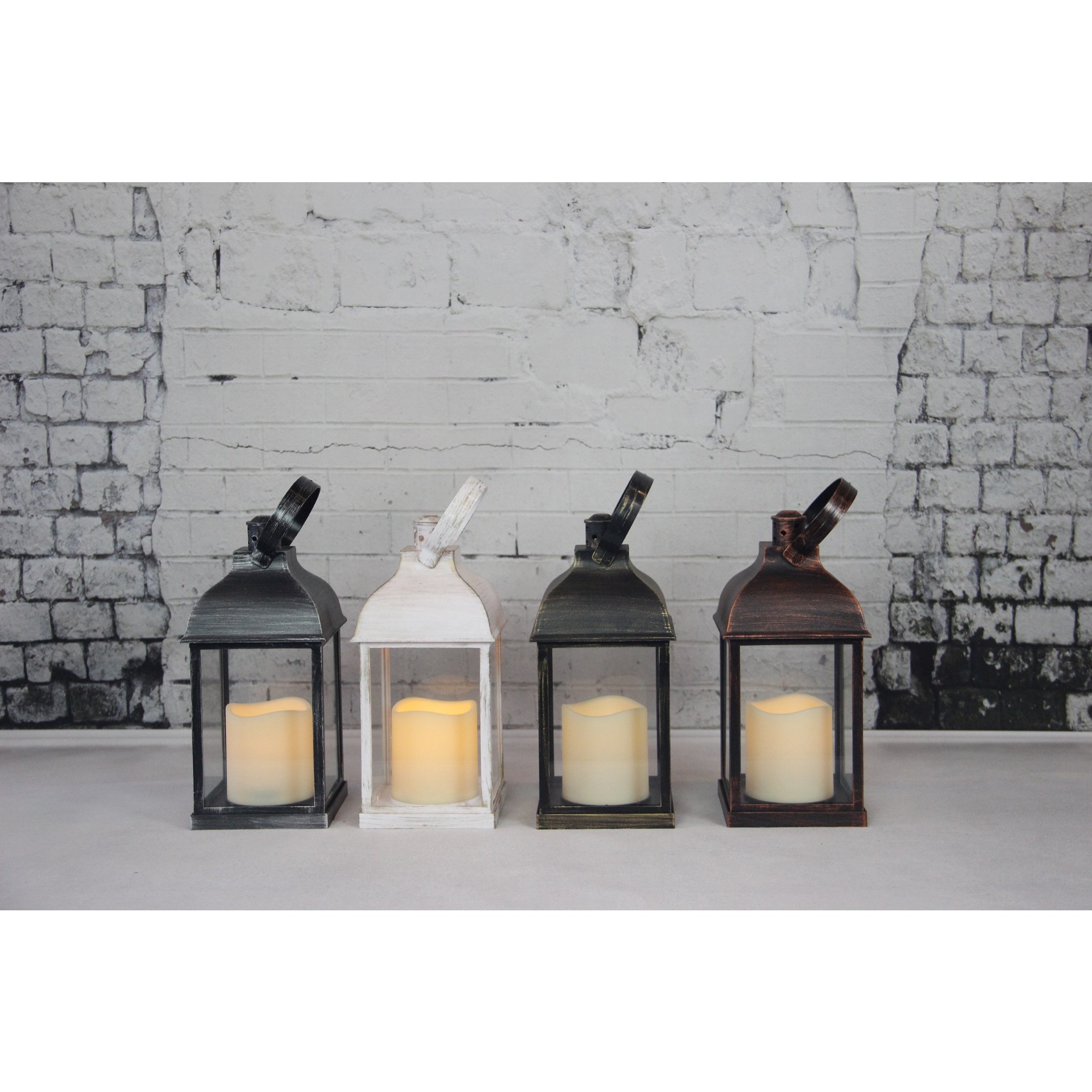 910071 PLASTIC LANTERN WITH LED CANDLE