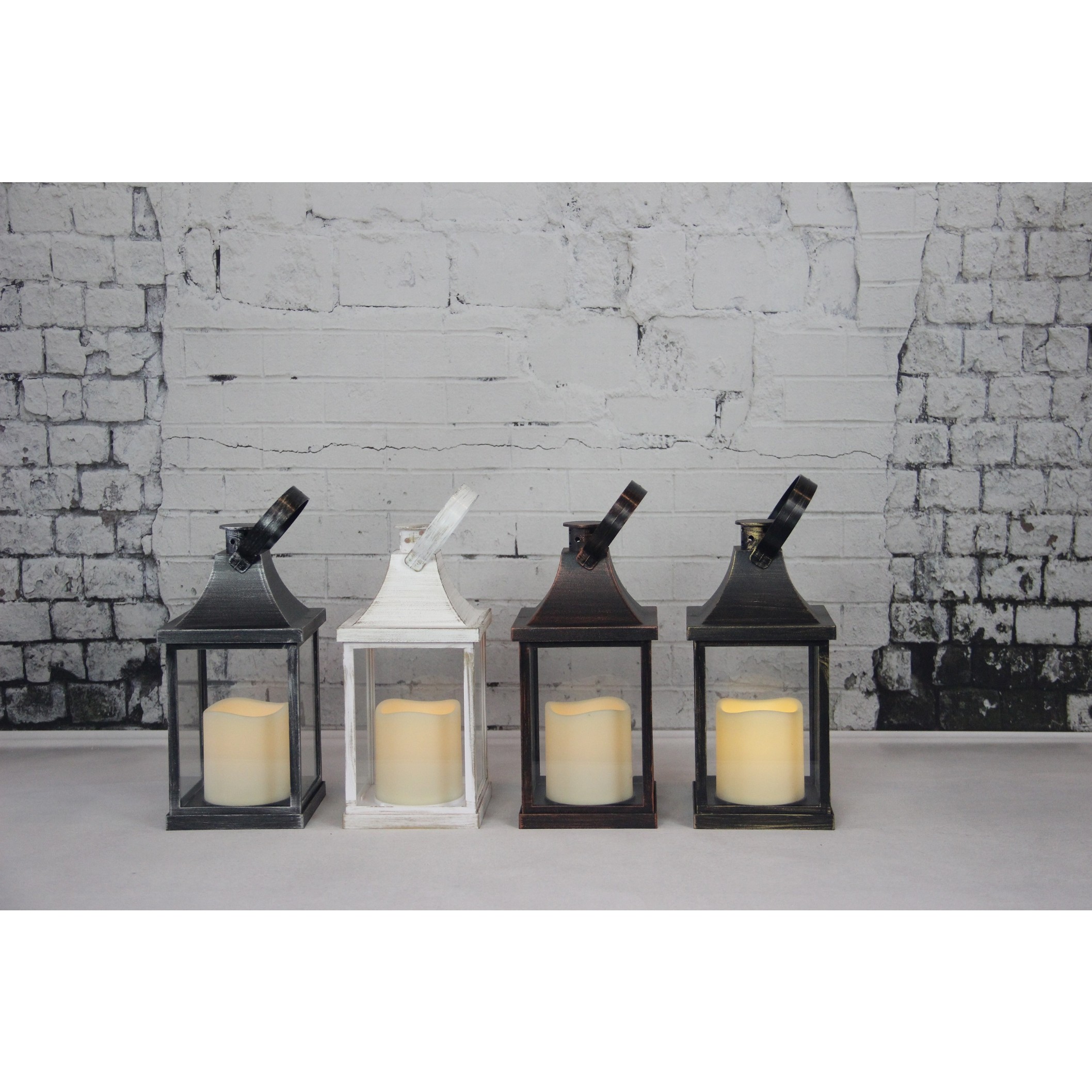 910078 PLASTIC LANTERN WITH LED CANDLE