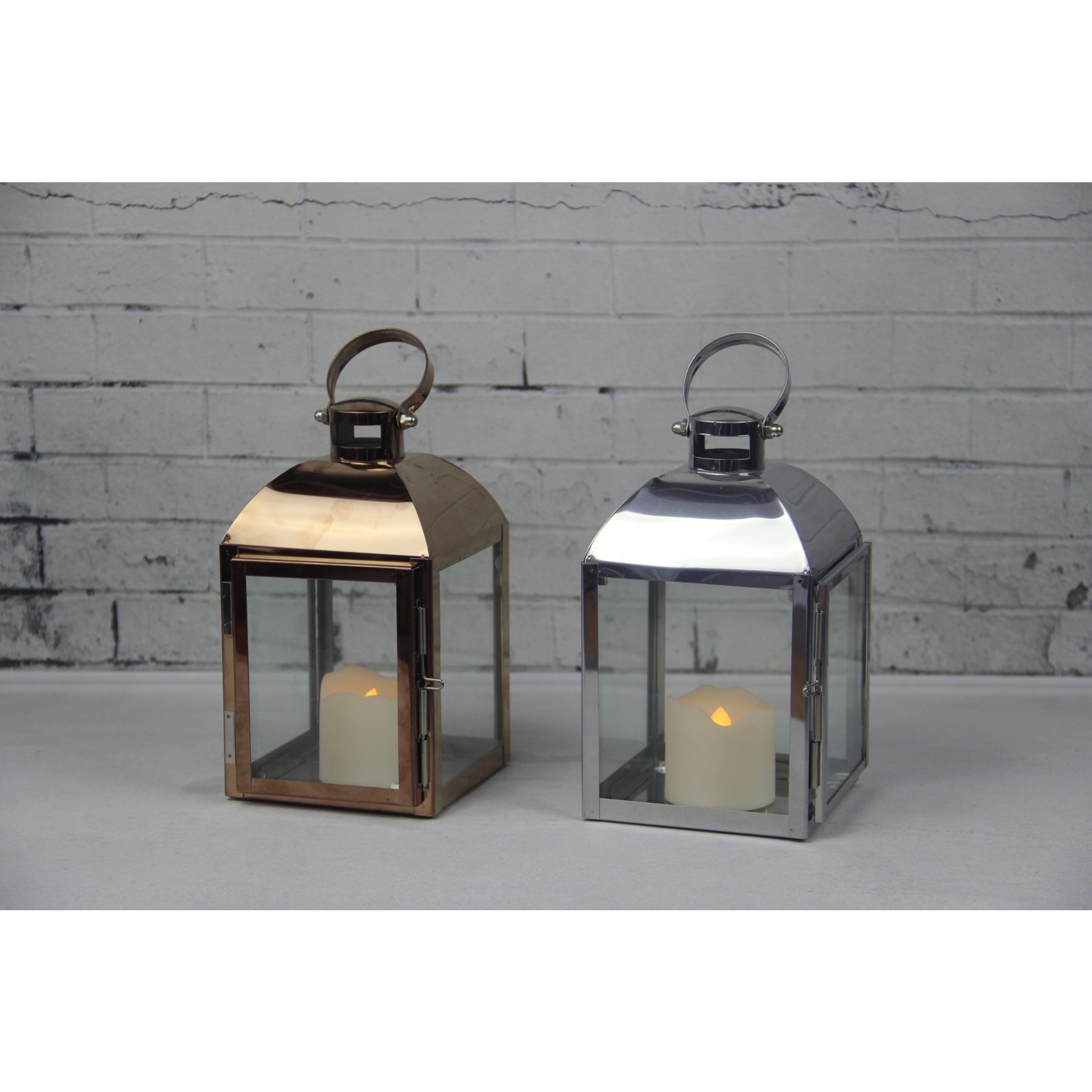 910238 SMALL STAINLESS STEEL LANTERN