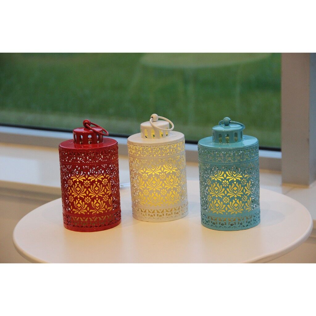910098 BLACK PATTERN LANTERN WITH 3X4